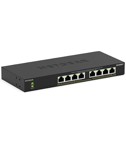 Amazon.com: NETGEAR ProSAFE GS108PE 8-Port Gigabit Web Managed